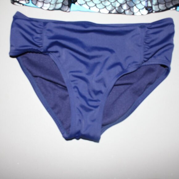 Multi Color 2 Pcs Justice Tankini Swimsuit Size 14 - Picture 3 of 10